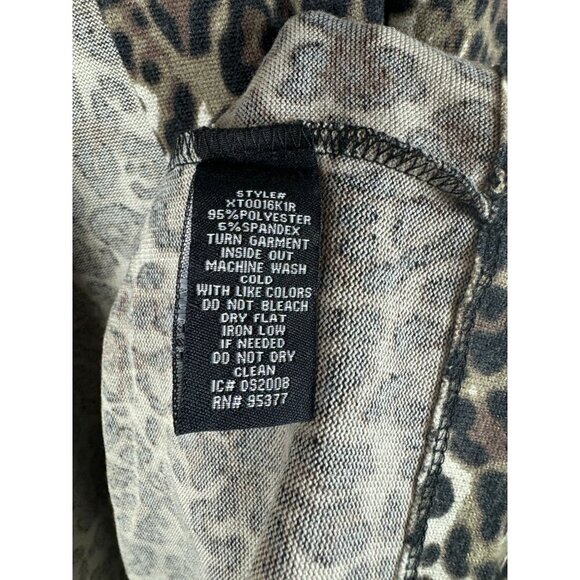 Sanctuary Womens Leopard Print Open Front Long Sleeve Cardigan Size S - Picture 4 of 7